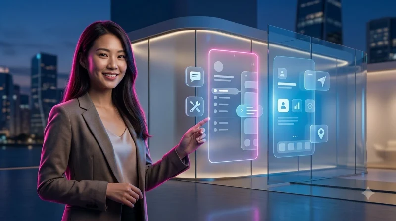 hai-dien-thoai-hien-thi-giao-dien-android-va-ios-sc88-voi-cac-yeu-to-giao-dien-truu-tuong Hai điện thoại hiển thị giao diện Android và iOS SC88 với các yếu tố giao diện trừu tượng