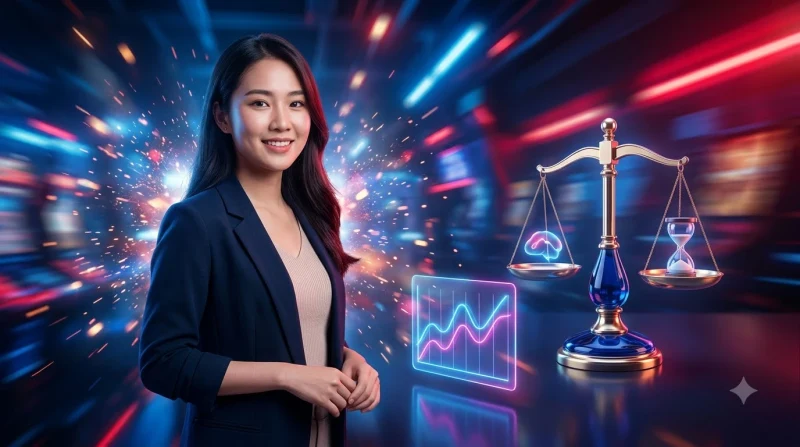 Minh họa lợi ích của việc chơi có trách nhiệm với tông màu tươi sáng và ánh sáng cinematic