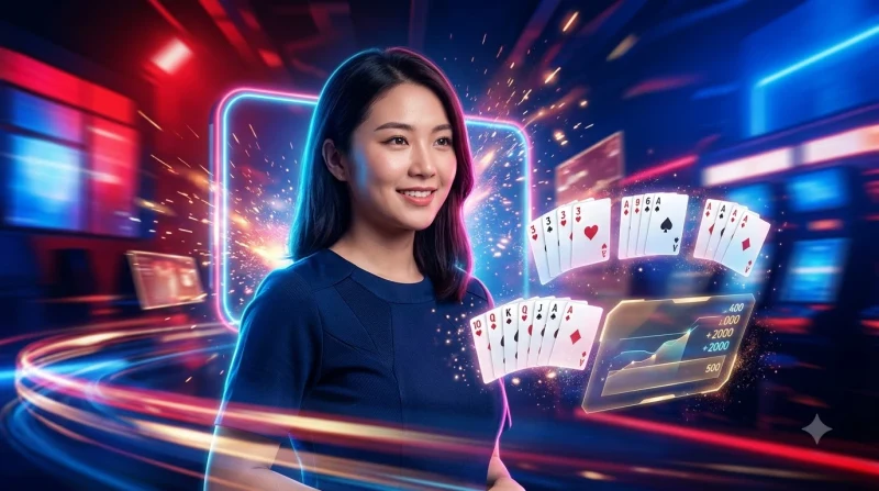 nguoi-choi-dang-tinh-toan-chien-thuat-ha-phom-tren-ban-choi-phat-sang Người chơi đang tính toán chiến thuật hạ phỏm trên bàn chơi phát sáng