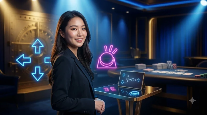 tay-cam-va-can-game-arcade-tren-ban-voi-bieu-tuong-danh-sach-kiem-tra-phat-sang-minh-hoa-nhung-diem-can-nho-khi-bat-dau-choi-arcade-tren-sc88 Tay cầm và cần game arcade trên bàn với biểu tượng danh sách kiểm tra phát sáng, minh họa những điểm cần nhớ khi bắt đầu chơi arcade trên SC88